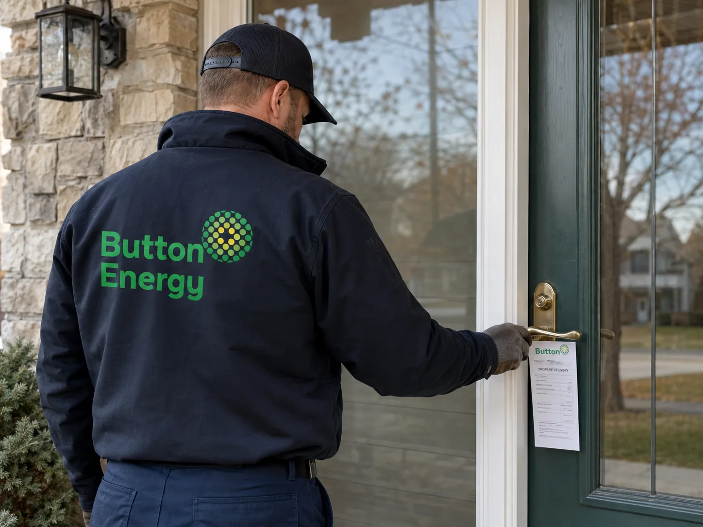 Button Energy residential heating fuel delivery at a Pennsylvania home